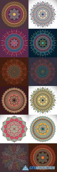 Flower Mandala - Vintage Decorative Elements
