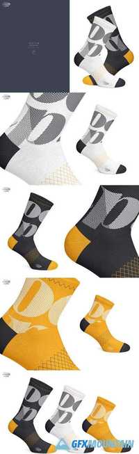 Cycling Socks 3 Types Mockup 637092