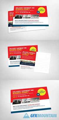 Delivery Shipment Postcard Template 615050