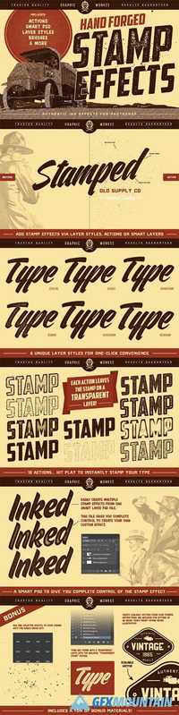 Hand Forged Stamp Effects 631213