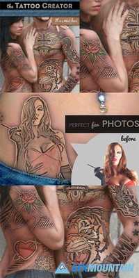 Tattoo Creator Photoshop Mockup