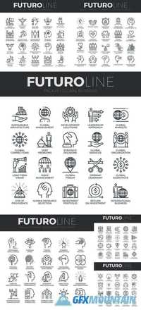 Futuro Line Icons Set