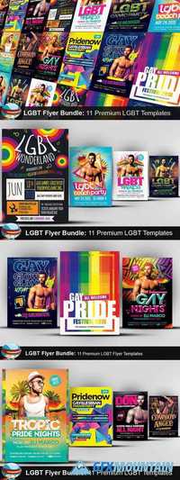 11 LGBT Flyer Templates Bundle 546633