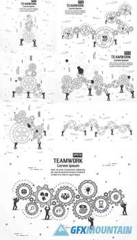 Teamwork Graphic Vector Design
