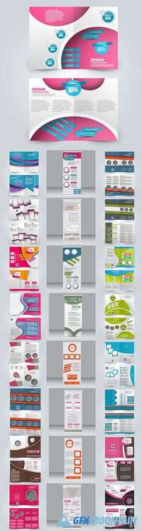 Advertising Roll up banner and bi-fold brochure
