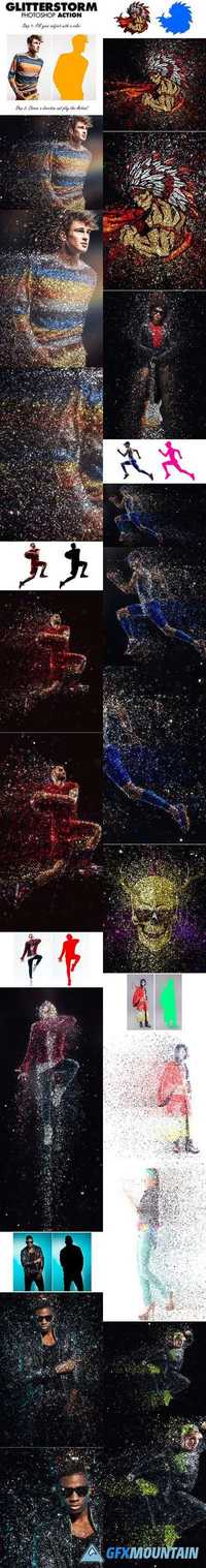 GraphicRiver - GlitterStorm Photoshop Action 15723406