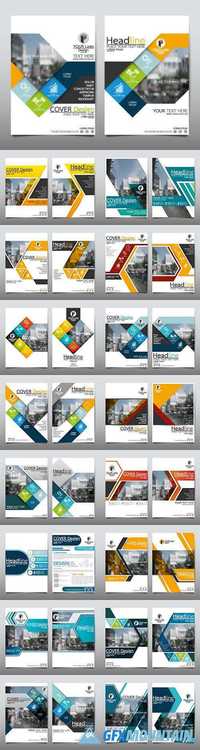 Business cover flyers brochure design11
