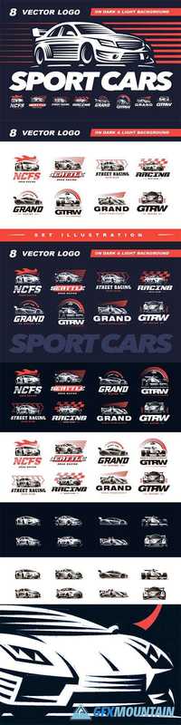 Sport cars logo set 651213