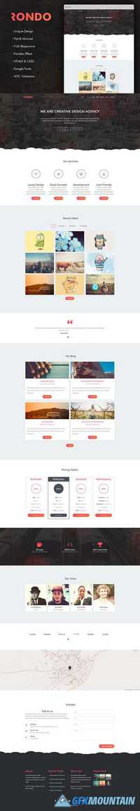 Rondo - Responsive One Page Template - CM 606289