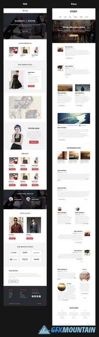 BUNDLE of 21 Email Templates -Triple 661763