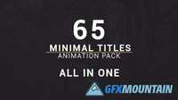 Videohive - Minimal Titles Pack - 15845631