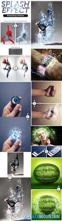 GraphicRiver - Splash Effect Photoshop Action 16045975