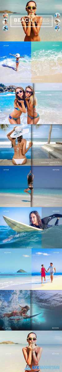 Beach Vibes Photoshop Actions   667704 