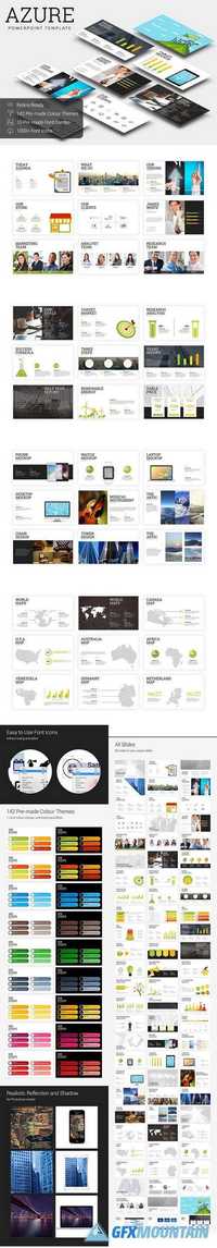 Azure - PowerPoint Template 686297