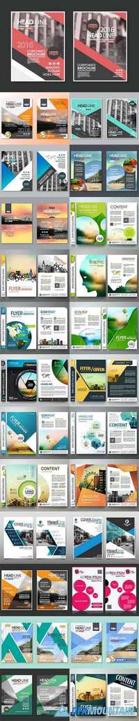 Business cover flyers brochure design 26
