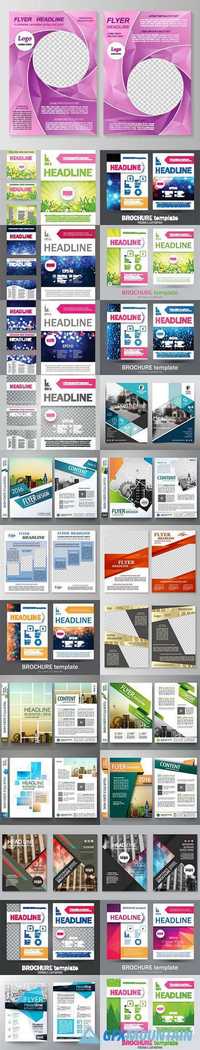 Business cover flyers brochure design  29