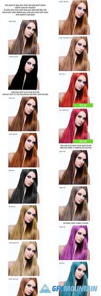 Graphicriver Hair Color Effect 8872948