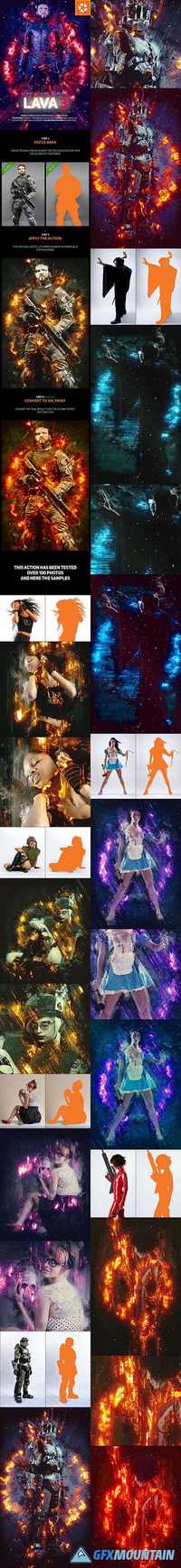 GraphicRiver - Lava 3 Photoshop Action 16149297