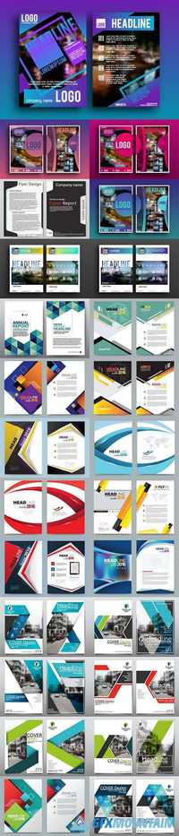 Business cover flyers brochure design  32