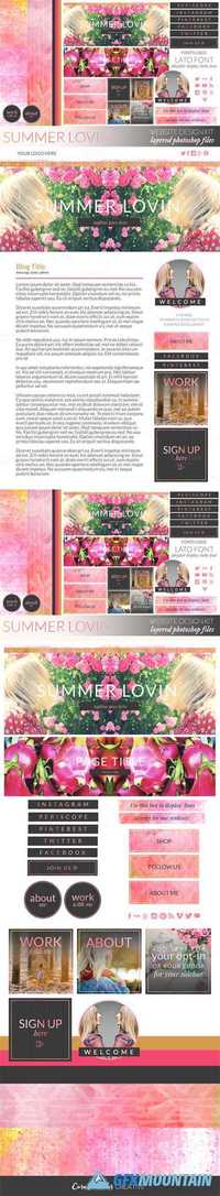 Summer Lovin WebsiteBlog Kit 704021
