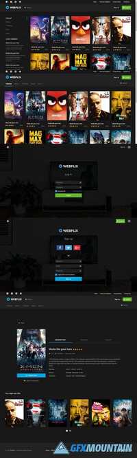 Webflix - Streaming Media Theme - CM 712339