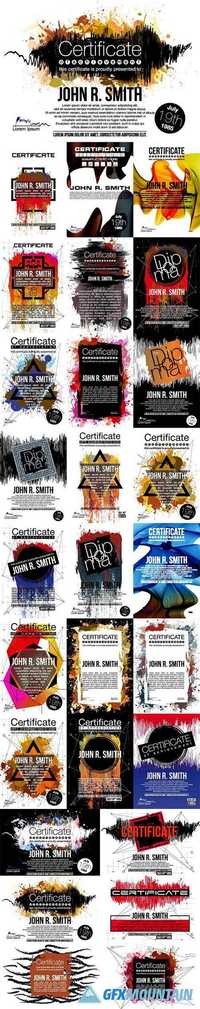 Certificates and diploma modern design