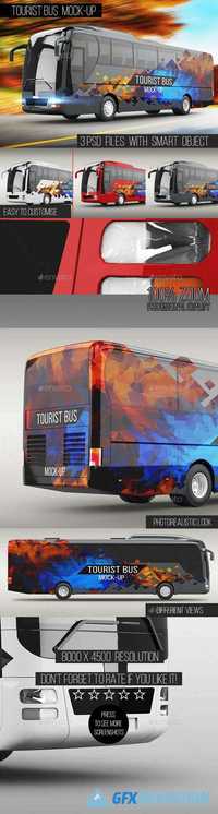Graphicriver - Tourist Bus Mock-Up - 16130721