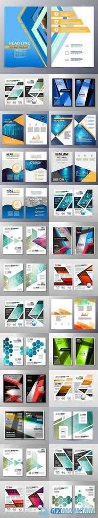 Business cover flyers brochure design
