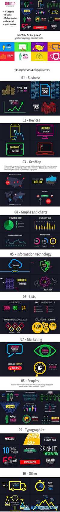 Videohive BigData - Ultimate Infographics Pack 13604124