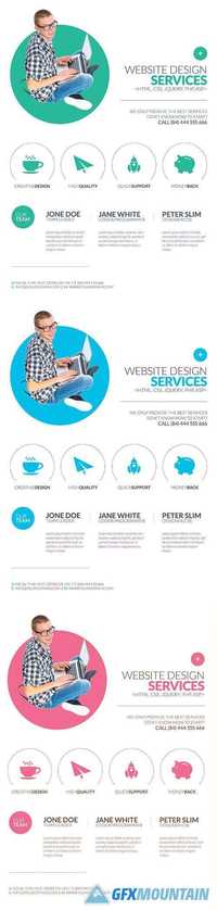 Minimal Web Design Flyer