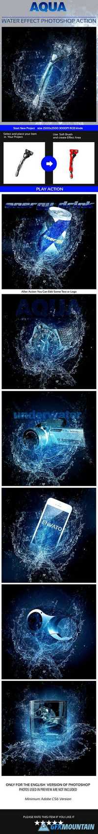 GraphicRiver - Aqua Photoshop Action 16430213