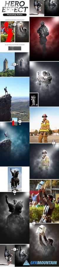 GraphicRiver - Hero Effect Photoshop Action 16515807