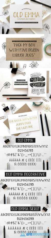 Old Emma Script Font