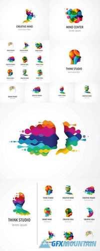 Brain, Creative Mind, Learning and Design Icons