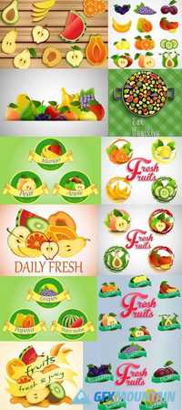 Fresh Fruits Icons