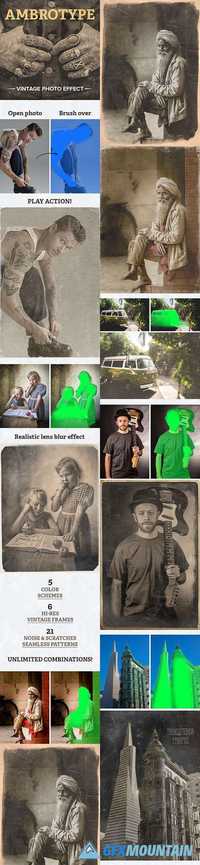 GraphicRiver - Ambrotype Vintage Photo Effect Photoshop Action 16562226