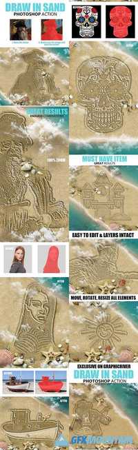 GraphicRiver - Draw in Sand Photoshop Action 16544305
