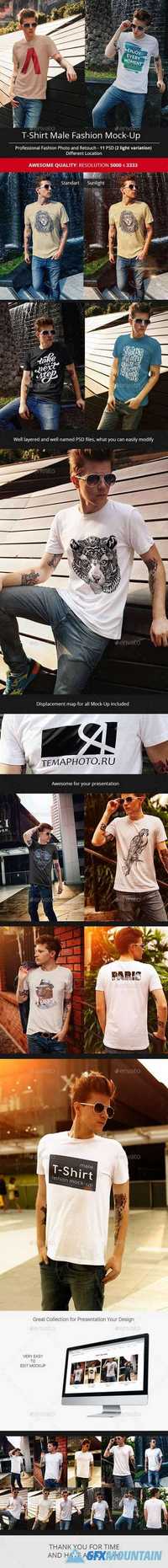 GraphicRiver - Male T-Shirt Fashion Mock-Up - 16659898