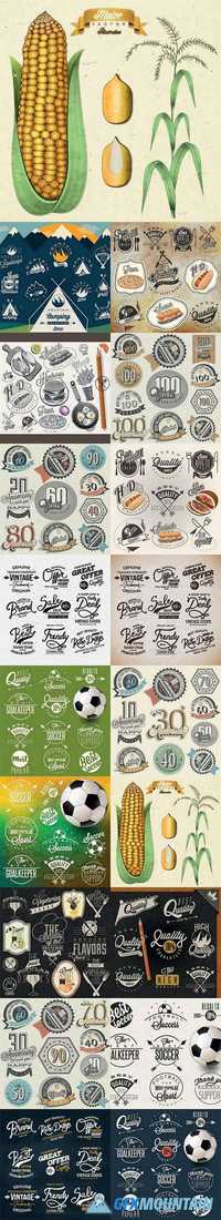 Vintage Labels Badges Logo