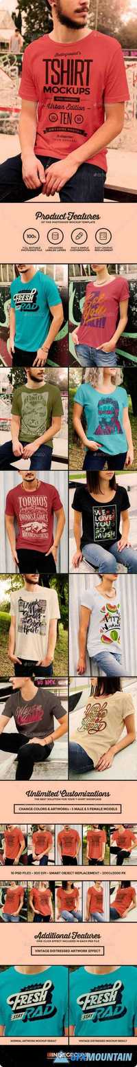 Urban T-Shirt Mockups 10940969