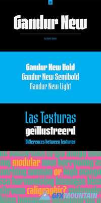 Gandur New Font Family