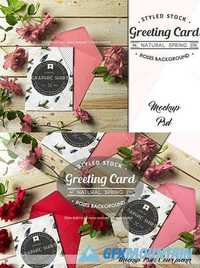 Card Mockup Styled Stock Photograph 697055