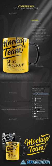 Coffee Mug Mock-up Template 17108252