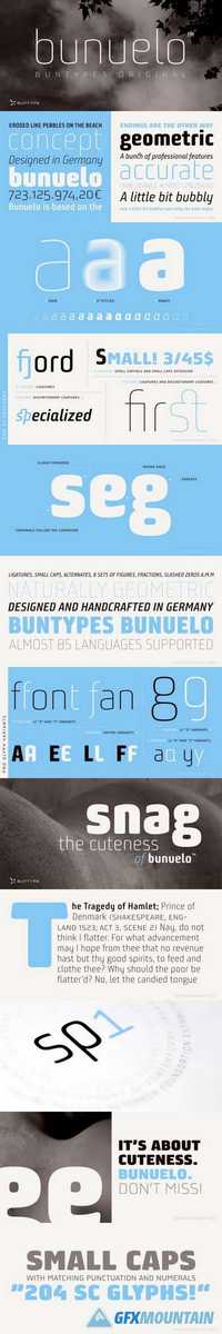 Bunuelo Clean Pro Font Family