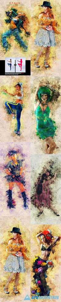 GraphicRiver - Stain Photoshop Action 17219951