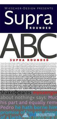 Supra Rounded Font Family