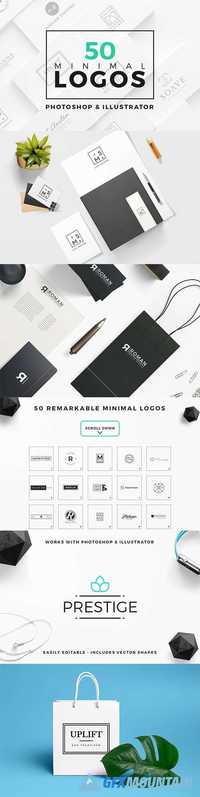  50 Minimal Logos  839085 