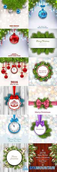 New Year & Christmas Background 2