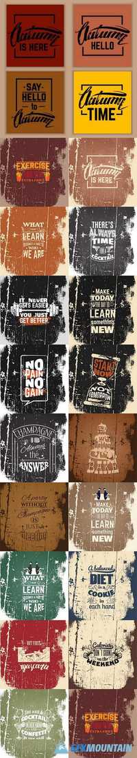 Grunge quote typographical background