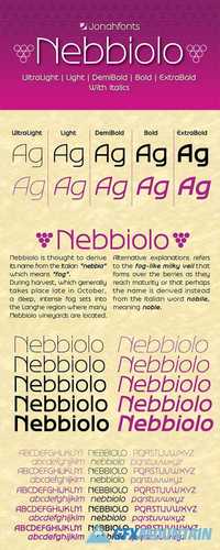 Nebbiolo Font Family